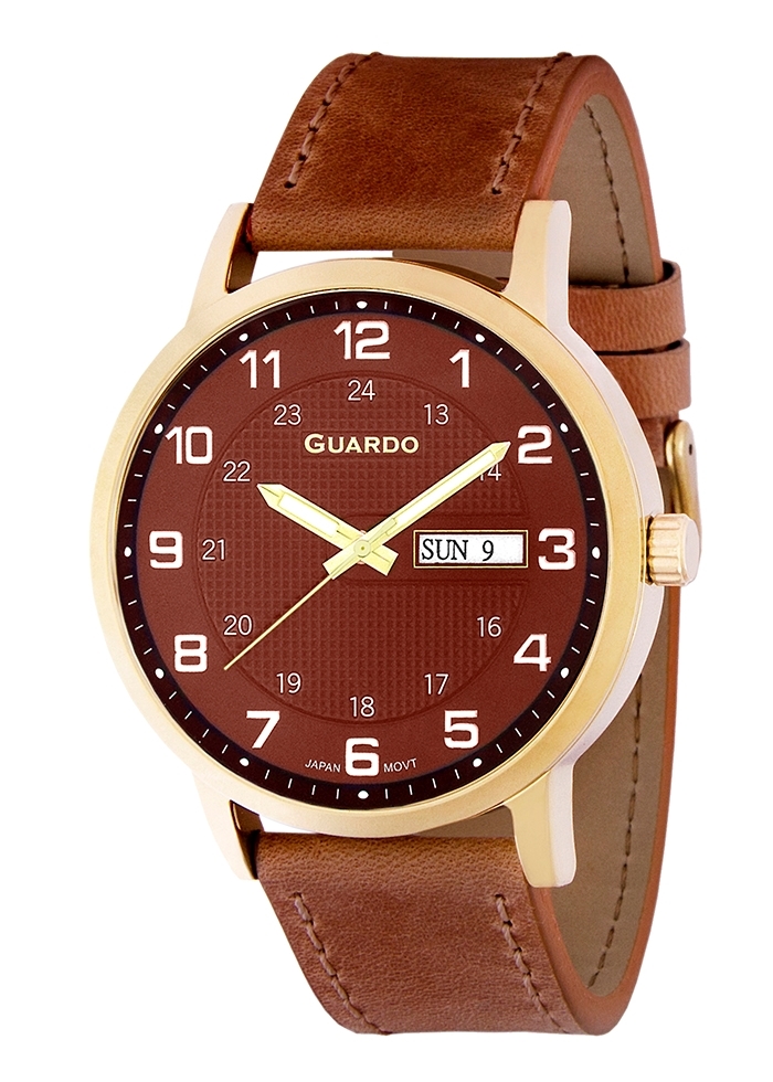 ساعت مچی عقربه ای مردانه کلاسیک برند گوآردو مدل 10656-4